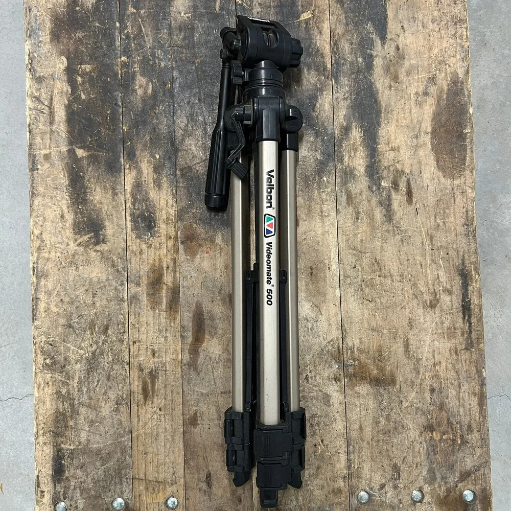 Vintage Velbon Videomate 500 Deluxe Camcorder Tripod - 2003